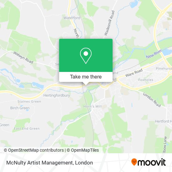 McNulty Artist Management map
