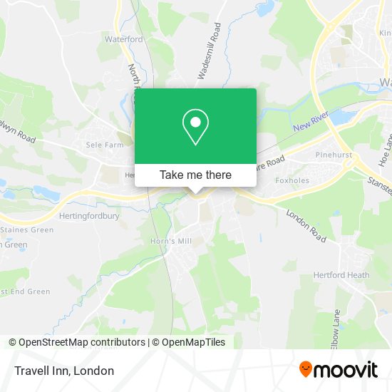 Travell Inn map