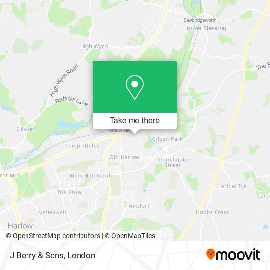 J Berry & Sons map