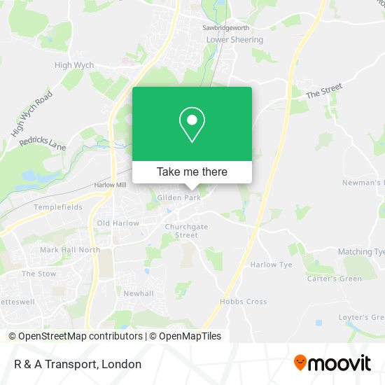 R & A Transport map