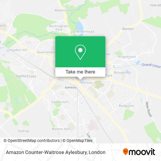 Amazon Counter-Waitrose Aylesbury map