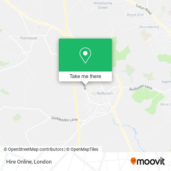Hire Online map