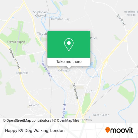 Happy K9 Dog Walking map