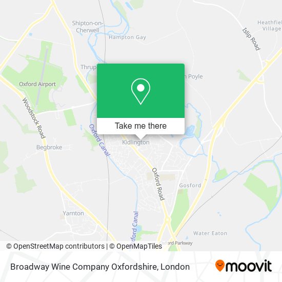 Broadway Wine Company Oxfordshire map
