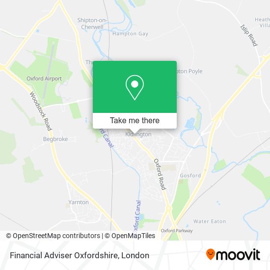 Financial Adviser Oxfordshire map