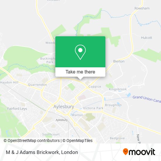 M & J Adams Brickwork map