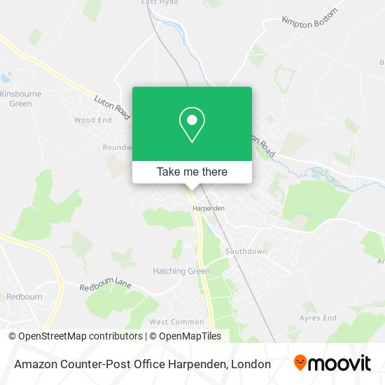 Amazon Counter-Post Office Harpenden map