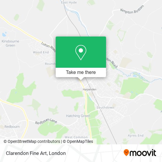 Clarendon Fine Art map