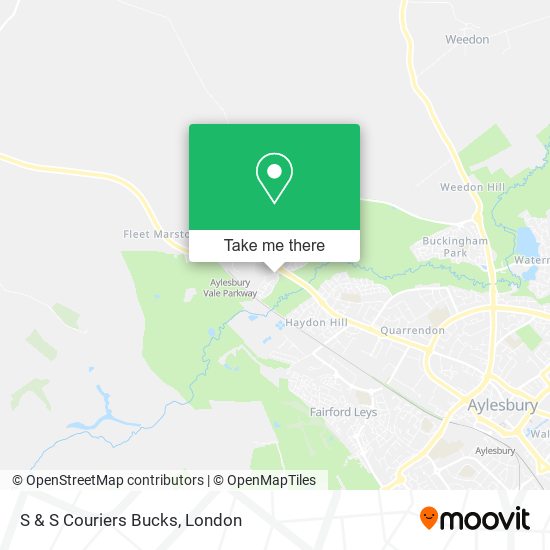S & S Couriers Bucks map