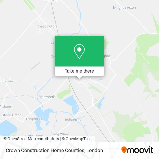 Crown Construction Home Counties map