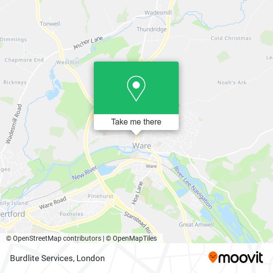 Burdlite Services map