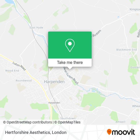 Hertforshire Aesthetics map