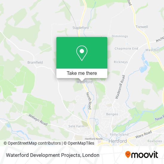 Waterford Development Projects map