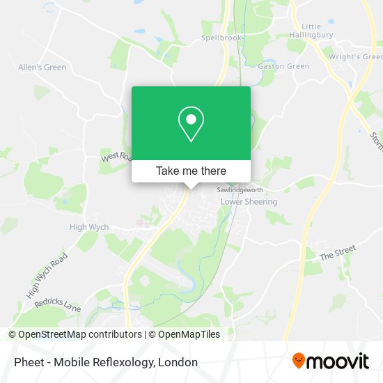 Pheet - Mobile Reflexology map