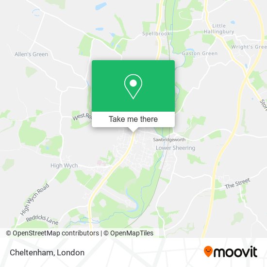 Cheltenham map