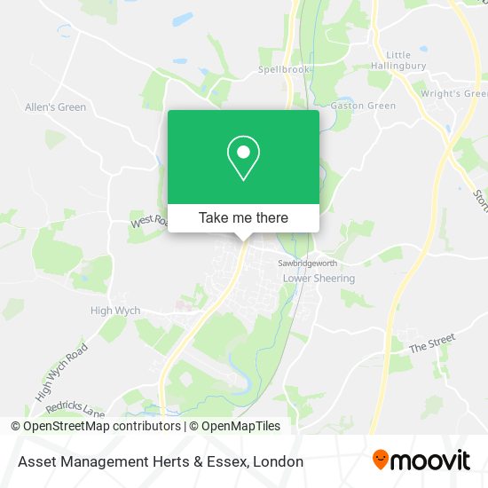 Asset Management Herts & Essex map