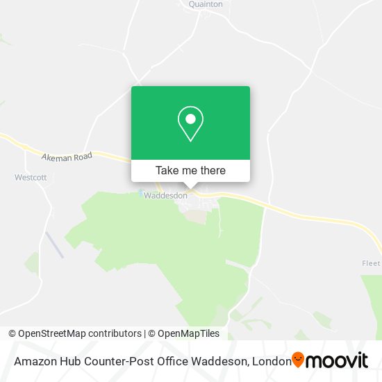 Amazon Hub Counter-Post Office Waddeson map