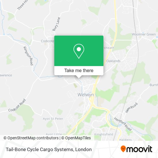 Tail-Bone Cycle Cargo Systems map