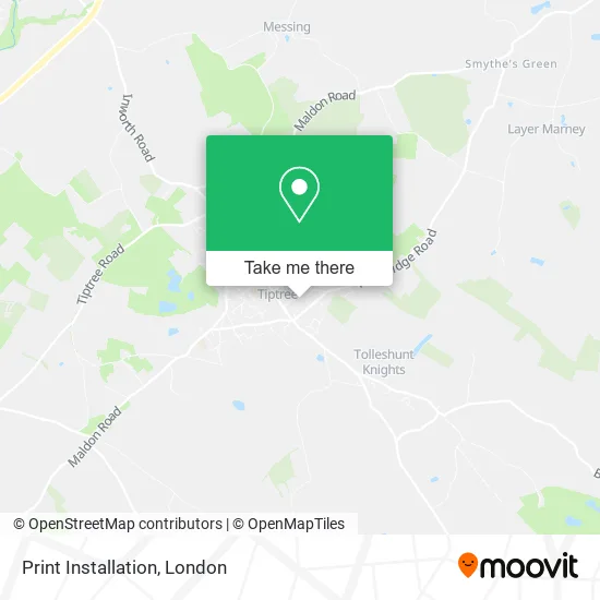 Print Installation map