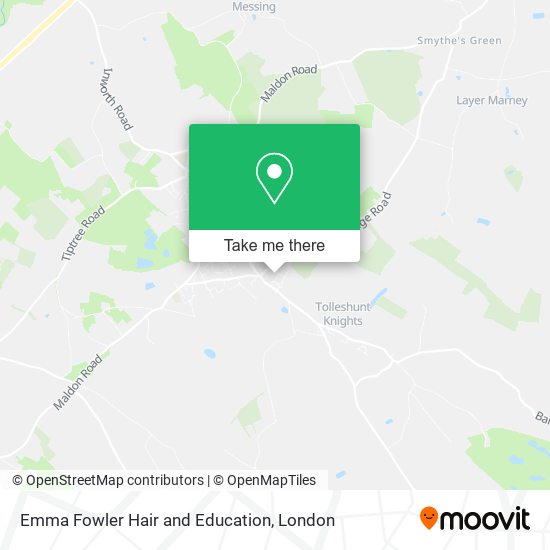 Emma Fowler Hair and Education map