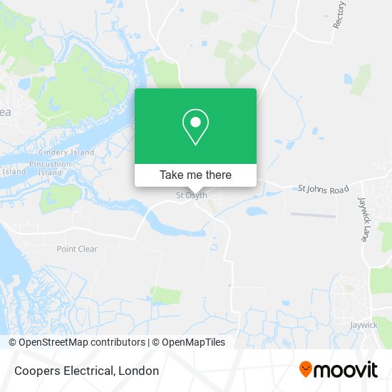 Coopers Electrical map