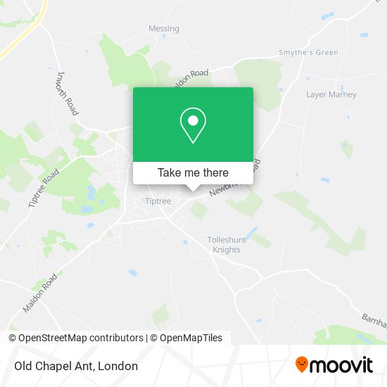 Old Chapel Ant map