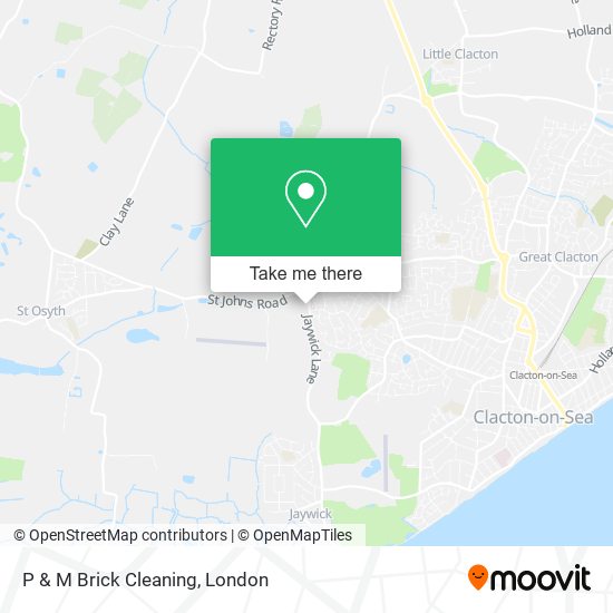 P & M Brick Cleaning map