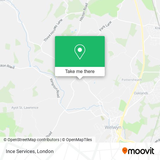 Ince Services map