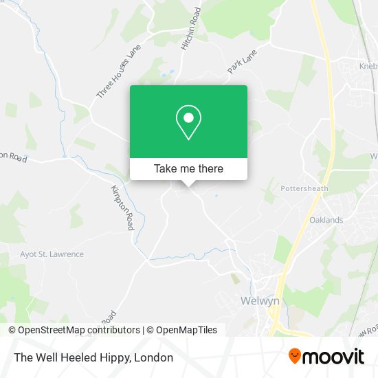 The Well Heeled Hippy map