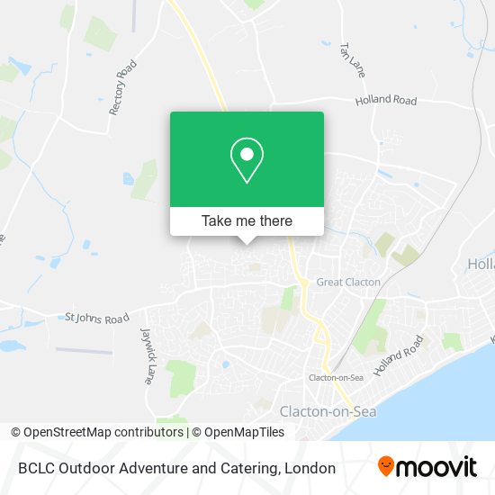 BCLC Outdoor Adventure and Catering map