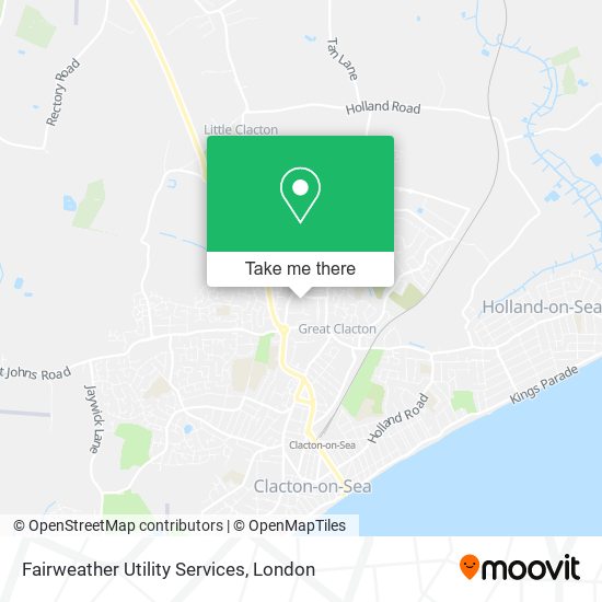 Fairweather Utility Services map
