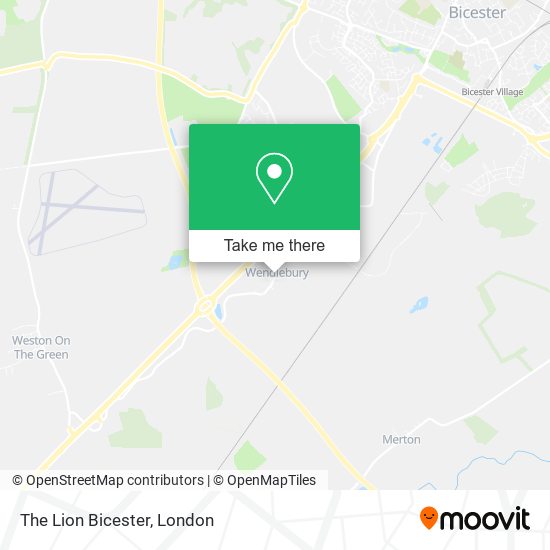 The Lion Bicester map