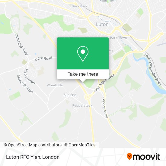 Luton RFC Y an map