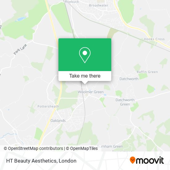 HT Beauty Aesthetics map