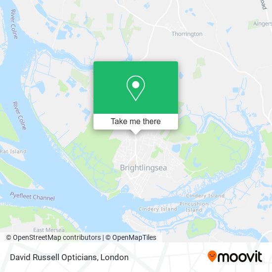 David Russell Opticians map