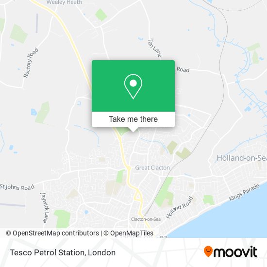 Tesco Petrol Station map