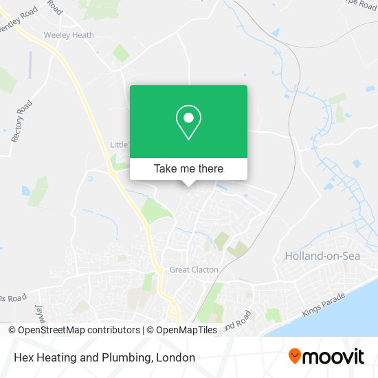 Hex Heating and Plumbing map