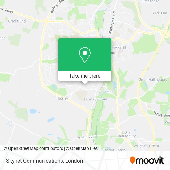 Skynet Communications map