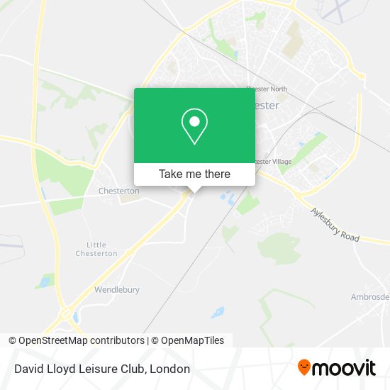 David Lloyd Leisure Club map