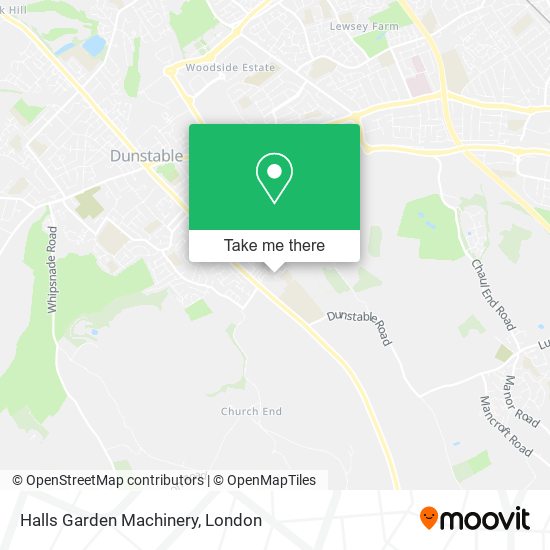 Halls Garden Machinery map