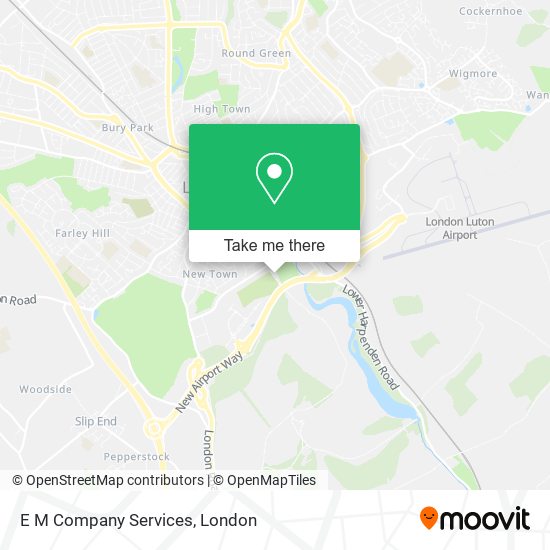 E M Company Services map