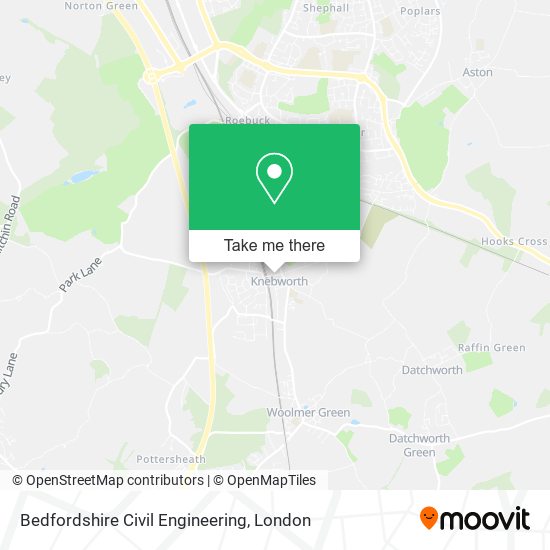 Bedfordshire Civil Engineering map