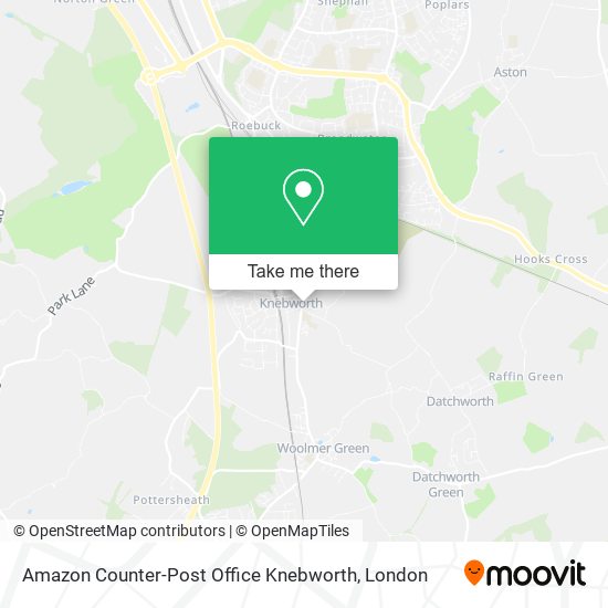 Amazon Counter-Post Office Knebworth map
