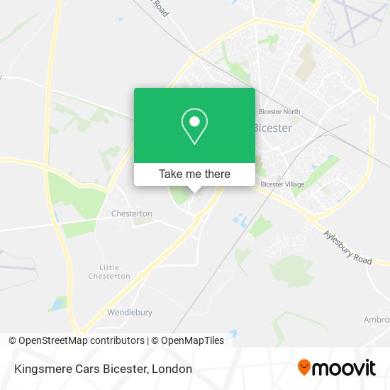 Kingsmere Cars Bicester map