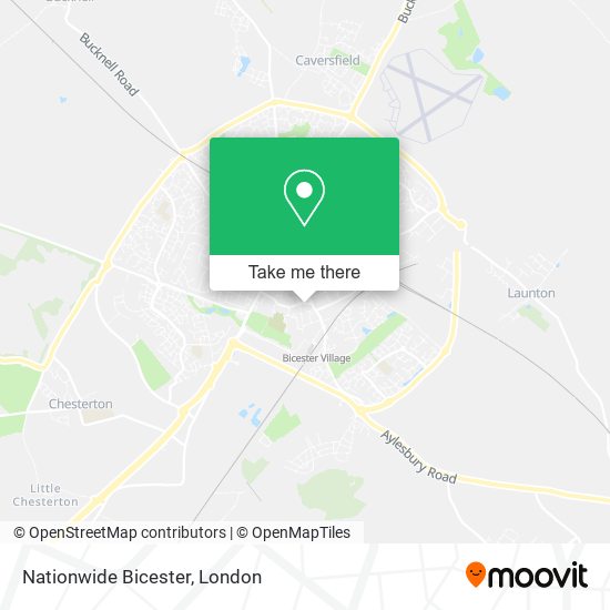 Nationwide Bicester map
