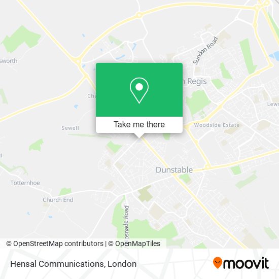 Hensal Communications map