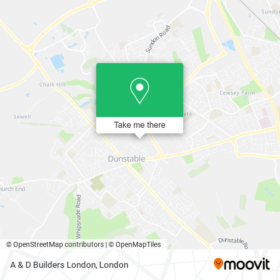 A & D Builders London map