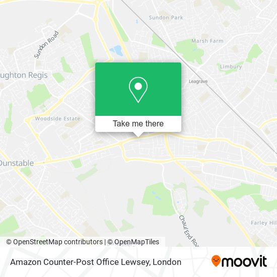 Amazon Counter-Post Office Lewsey map