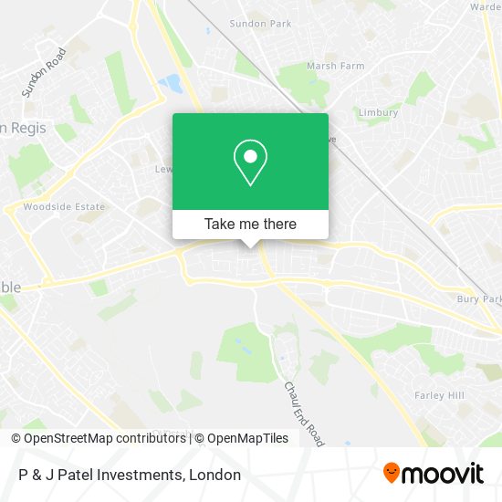 P & J Patel Investments map