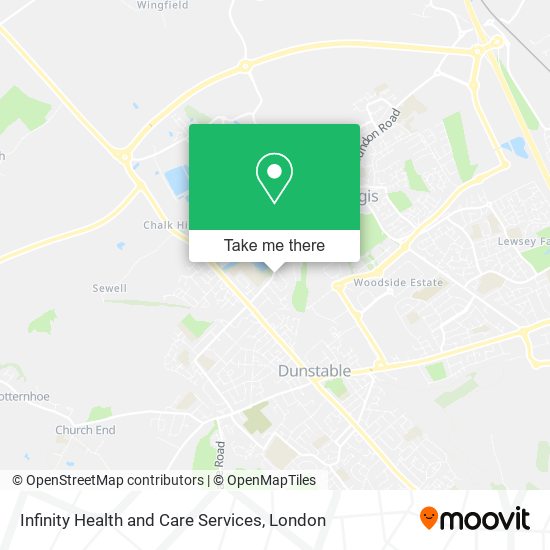 Infinity Health and Care Services map